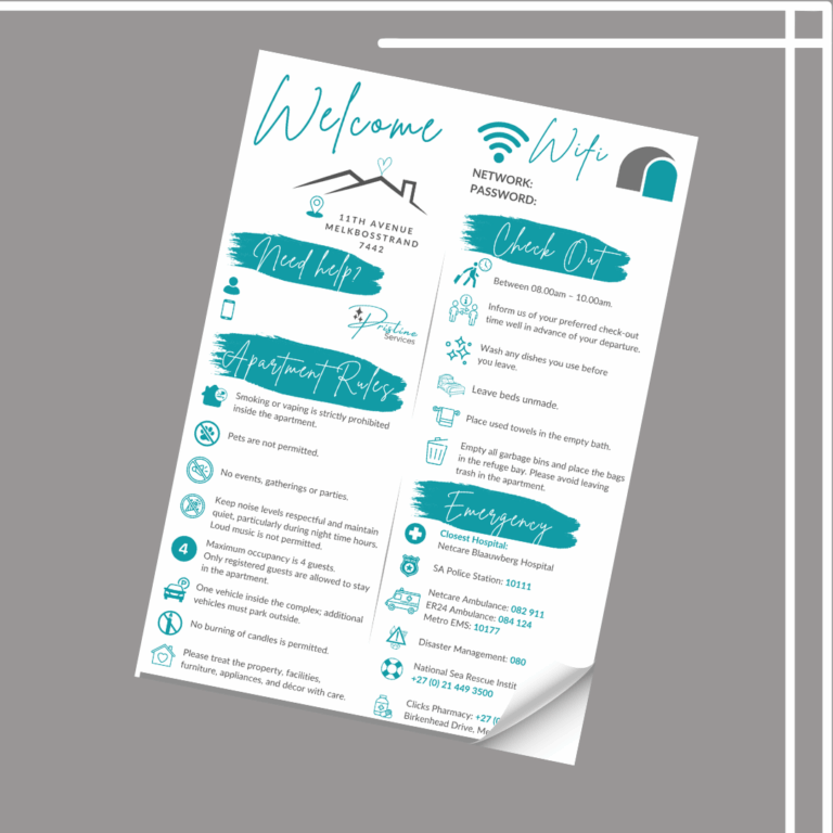 Client's Airbnb One Pager Guide