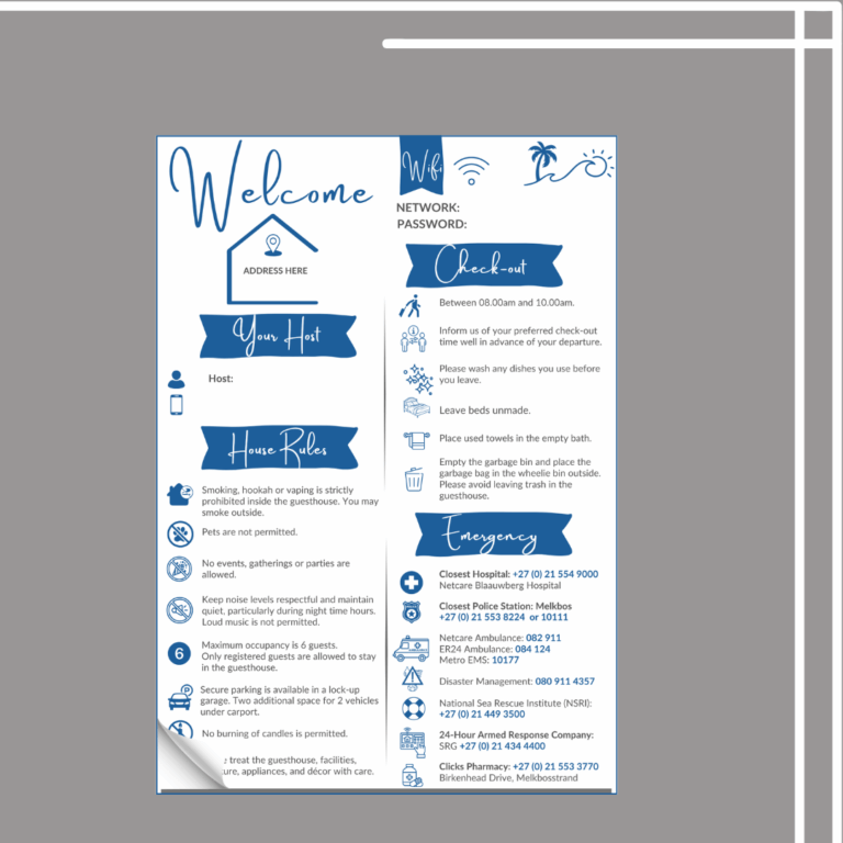 Client's Airbnb One Pager Guide