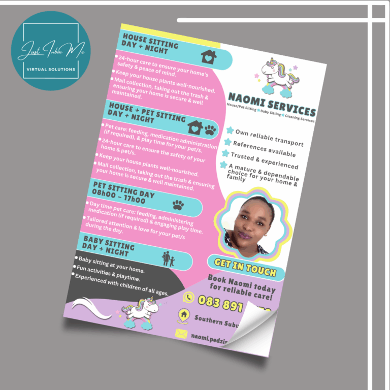 Client's House/Pet Sit Flyer